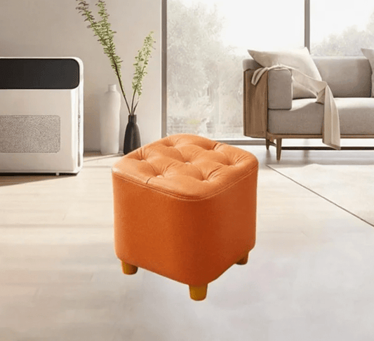 Square Wooden Luxury Stool - 1455 - myhomestyle.pk