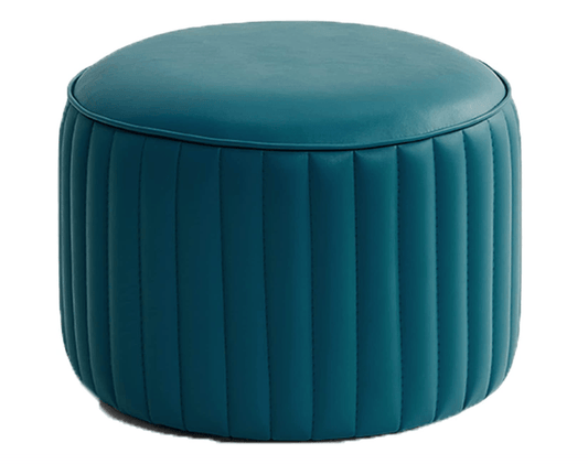 Upholsted Ottoman Luxury Round Stool - 1435 - myhomestyle.pk