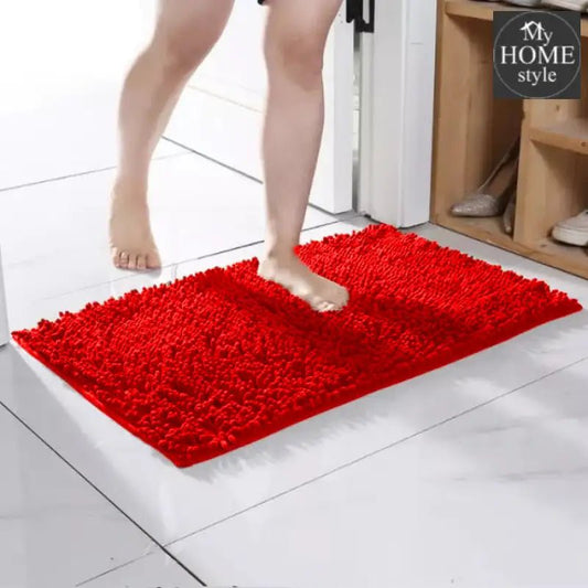 Velvet Anti Slip Bathroom Bath Mat - 039 - myhomestyle.pk