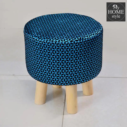 Wooden Round Shape Stool - 0287 - myhomestyle.pk