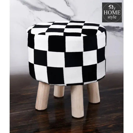 Wooden Round Stool - 1072 - myhomestyle.pk