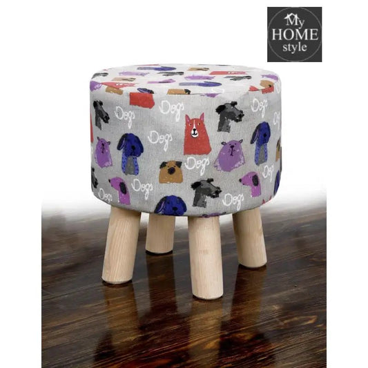 Wooden Round Stool - 1076 - myhomestyle.pk