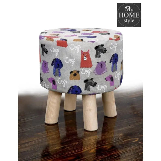 Wooden Round Stool - 1078 - myhomestyle.pk