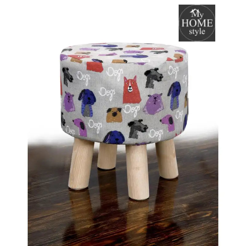 Wooden Round Stool-1078 - myhomestyle.pk