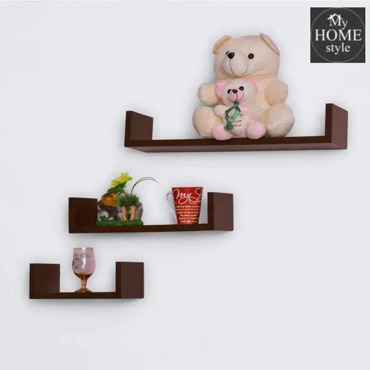 Wooden Shelf floating shelves 3 Tier - myhomestyle.pk