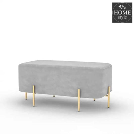 Wooden stool 2 Seater With Steel Stand - 1102 - myhomestyle.pk