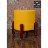 Wooden stool round shape-49 - myhomestyle.pk