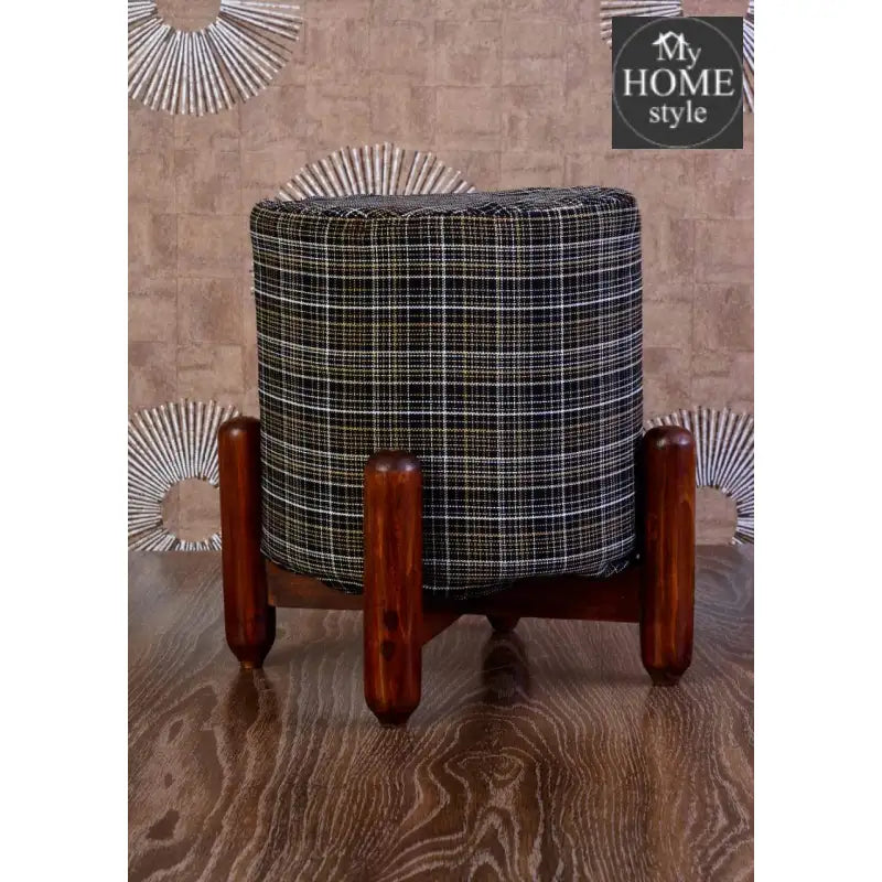 Wooden stool round shape-50 - myhomestyle.pk