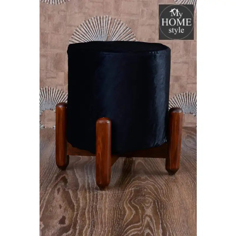 Wooden stool round shape-63 - myhomestyle.pk