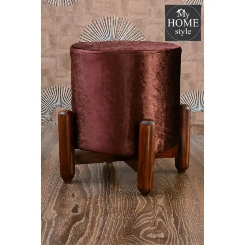 Wooden stool round shape-66 - myhomestyle.pk