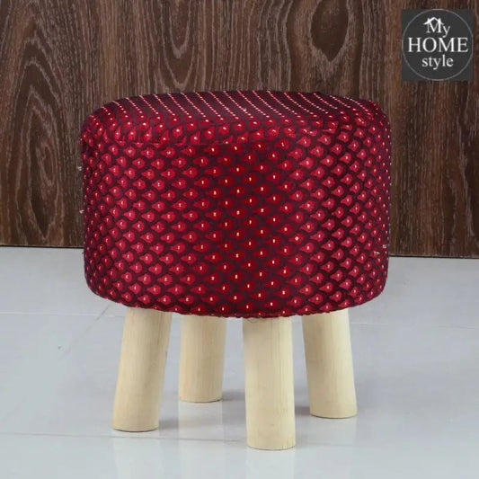 Wooden stool round shape - 102 - myhomestyle.pk