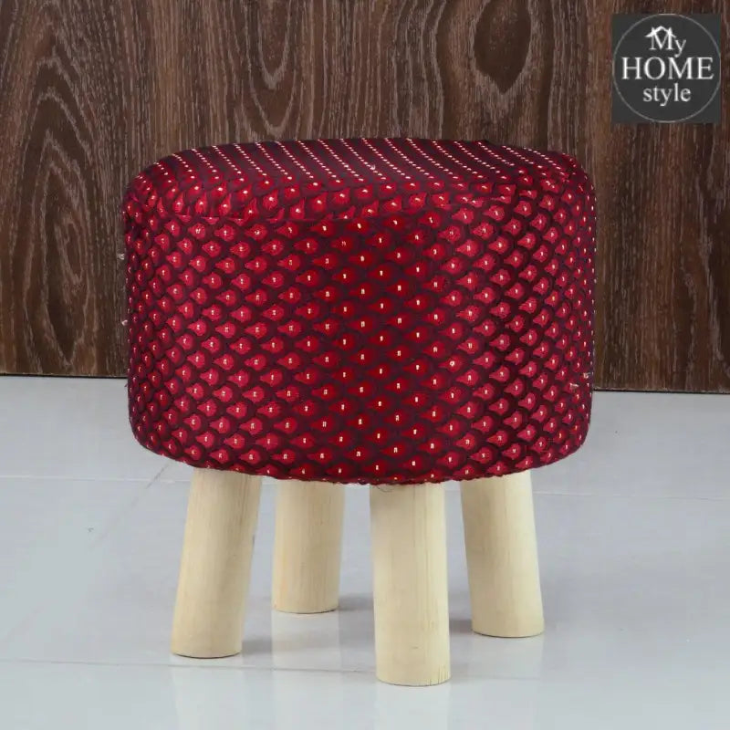 Wooden stool round shape-102 - myhomestyle.pk
