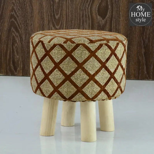 Wooden stool round shape - 103 - myhomestyle.pk