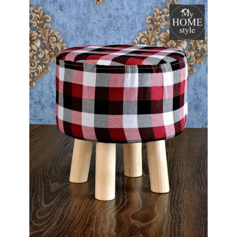 Wooden stool round shape-138 - myhomestyle.pk