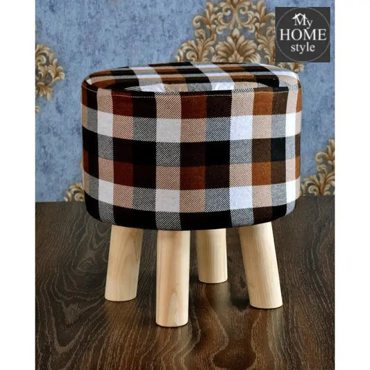 Wooden stool round shape - 139 - myhomestyle.pk