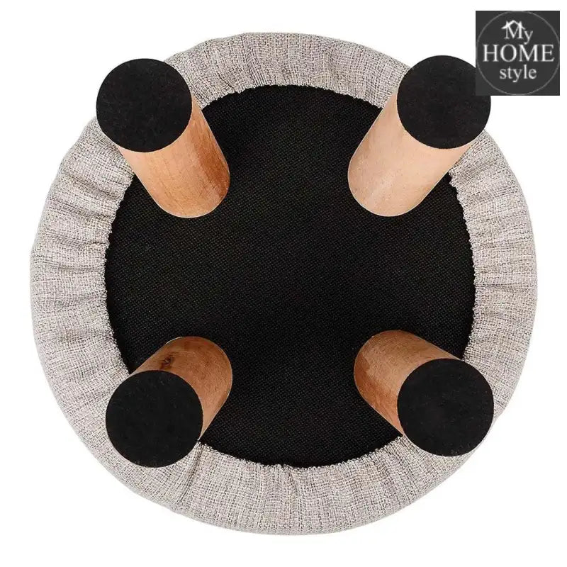 Wooden stool round shape-159 - myhomestyle.pk