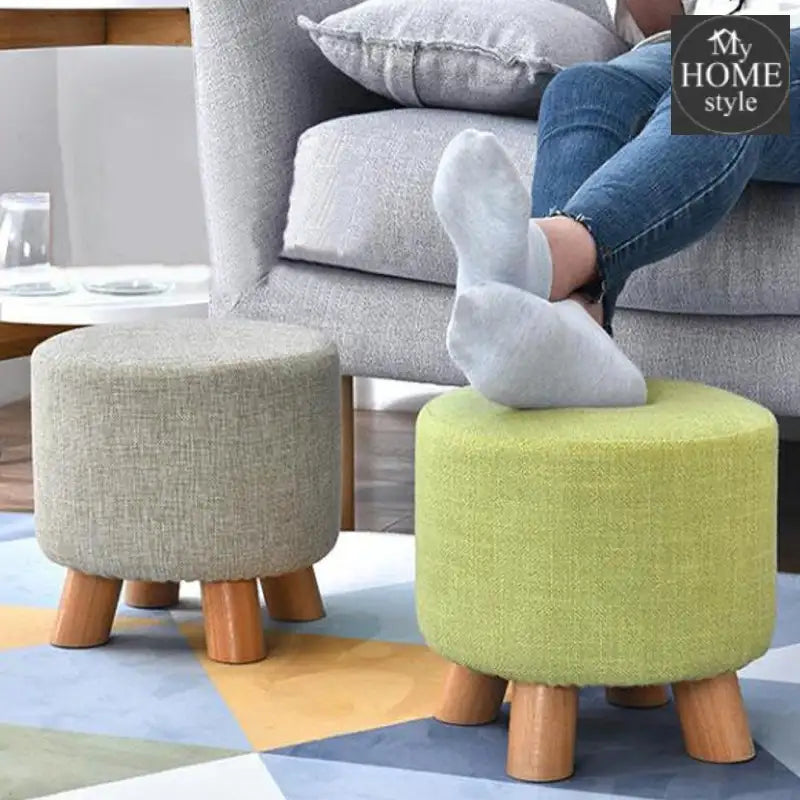 Wooden stool round shape-160 - myhomestyle.pk