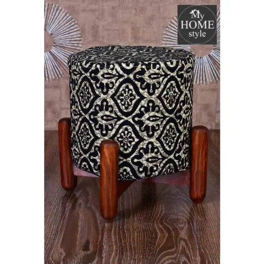 Wooden stool round shape - 35 - myhomestyle.pk