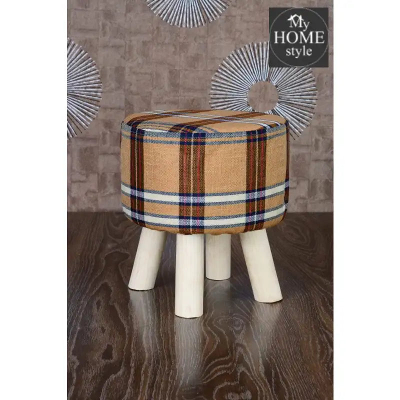 Wooden stool round shape-38 - myhomestyle.pk