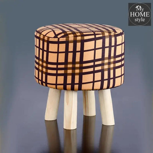 Wooden stool round shape - 396 - myhomestyle.pk