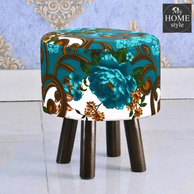 Wooden stool round shape-405 - myhomestyle.pk