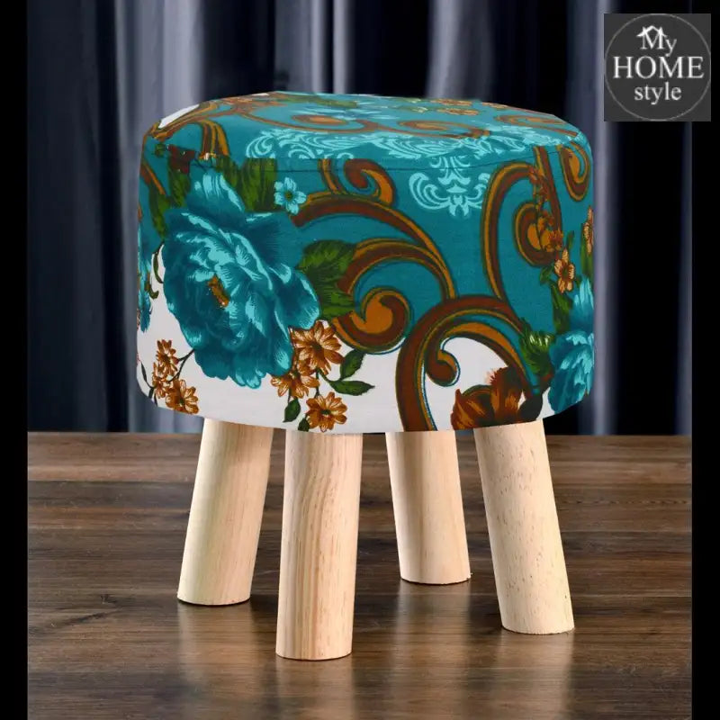 Wooden stool round shape-414 - myhomestyle.pk