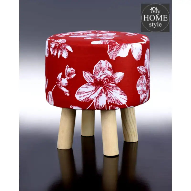 Wooden stool round shape-436 - myhomestyle.pk