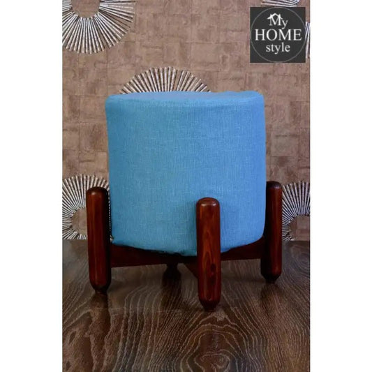 Wooden stool round shape - 44 - myhomestyle.pk