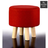 Wooden stool round shape-454 - myhomestyle.pk