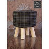 Wooden stool round shape-46 - myhomestyle.pk