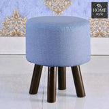 Wooden stool round shape-461 - myhomestyle.pk