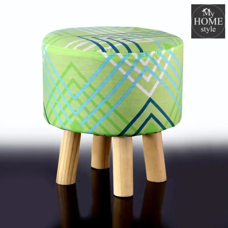 Wooden stool round shape-464 - myhomestyle.pk