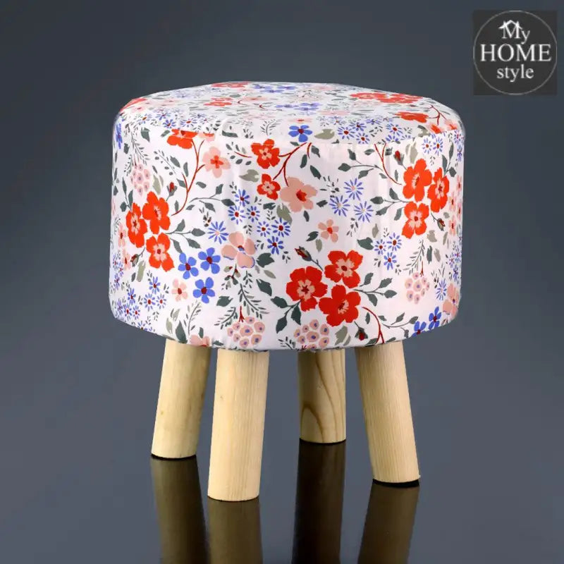 Wooden stool round shape-468 - myhomestyle.pk
