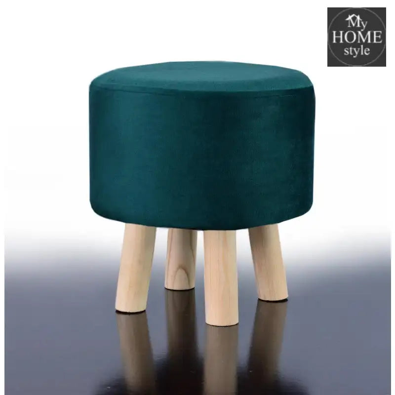 Wooden stool round shape-549 - myhomestyle.pk