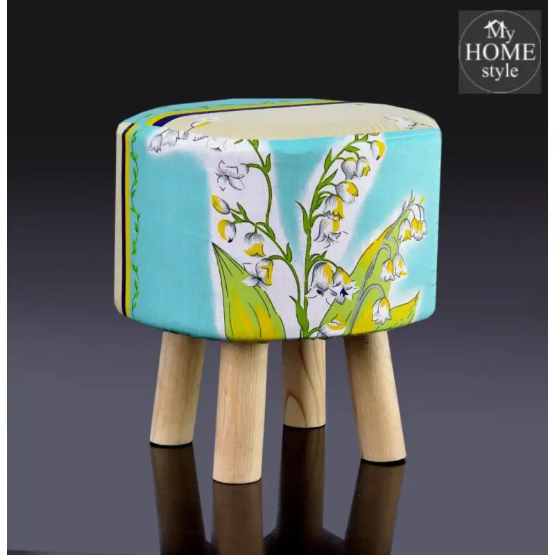 Wooden stool round shape-561 - myhomestyle.pk