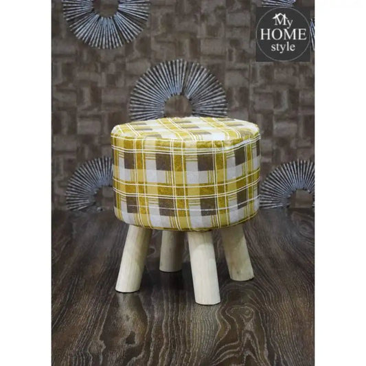 Wooden stool round shape - 57 - myhomestyle.pk