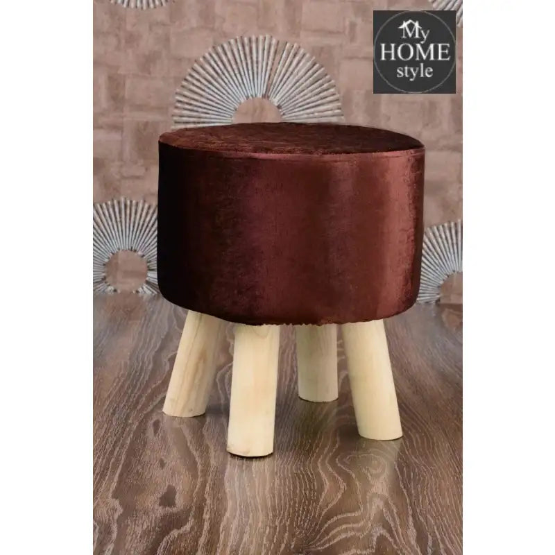 Wooden stool round shape-67 - myhomestyle.pk