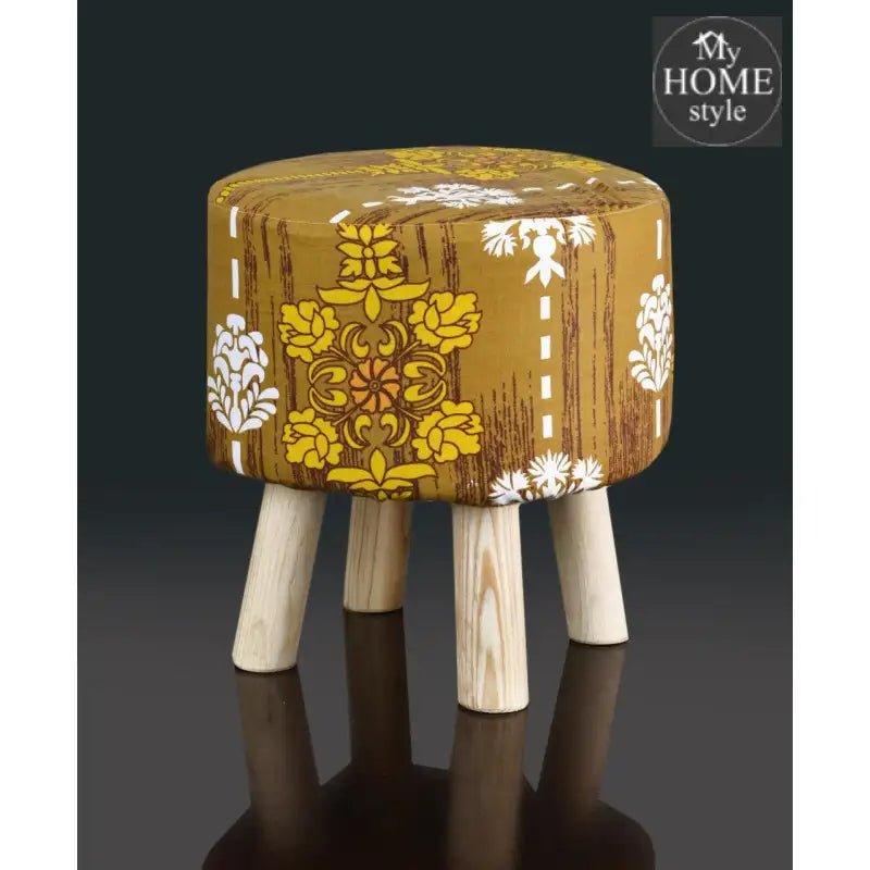 Wooden stool round shape - 679 - myhomestyle.pk