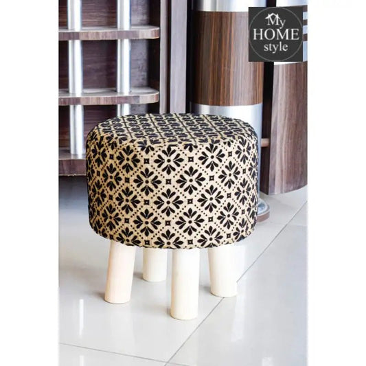 Wooden stool round shape - 79 - myhomestyle.pk