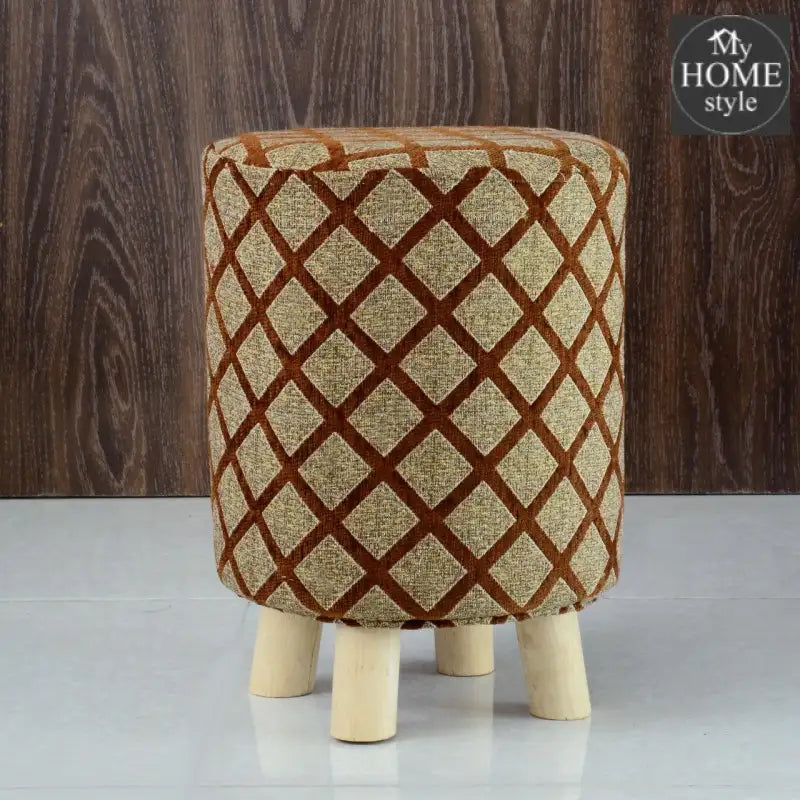 Wooden stool round shape-94 - myhomestyle.pk