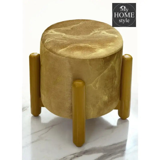 Wooden stool Sprinkle Velvet Drone Shape - 1282 - myhomestyle.pk