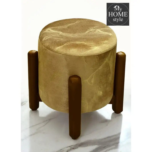 Wooden stool Sprinkle Velvet Drone Shape - 1283 - myhomestyle.pk