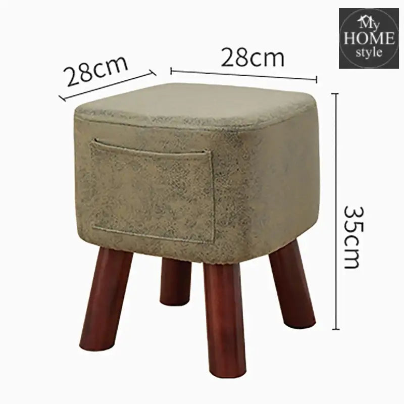 Wooden stool Square shape With Pocket -161 Large - myhomestyle.pk