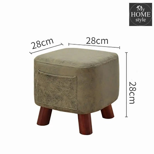 Wooden stool Square shape With Pocket - 162 Small - myhomestyle.pk