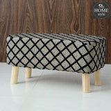 Wooden stool Two Seater-107 Black - myhomestyle.pk