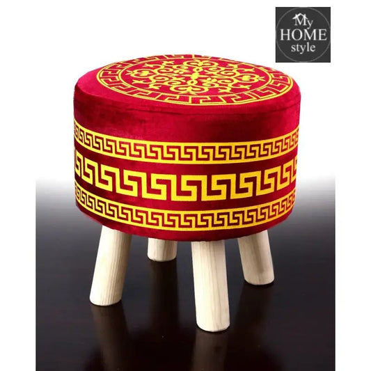 Wooden stool Vercase Design round shape - 710 - myhomestyle.pk