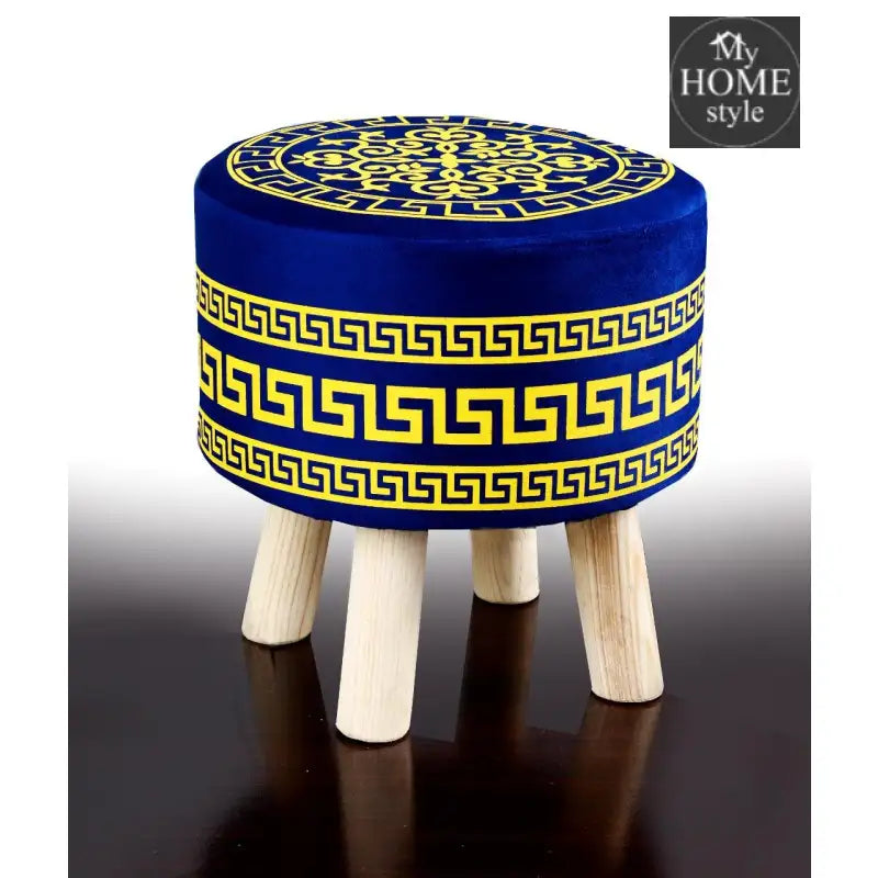 Wooden stool Vercase Design round shape-711 - myhomestyle.pk
