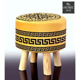 Wooden stool Vercase Design round shape-735 - myhomestyle.pk