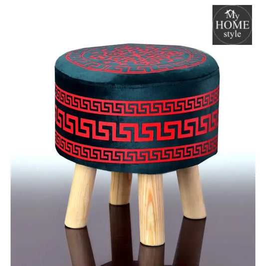 Wooden stool Vercase Design round shape-736 - myhomestyle.pk