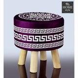 Wooden stool Vercase Design round shape-737 - myhomestyle.pk